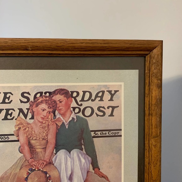 Norman Rockwell 1936 Saturday Post Framed Print - Picture 6 of 8